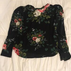 Floral Loft Black Women's Blouse